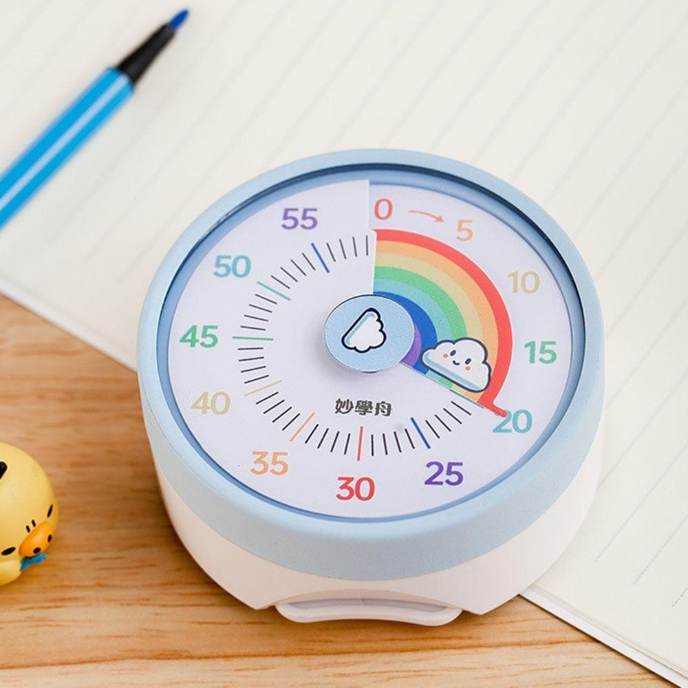 Визуальный настольный таймер Мультяшный будильник на 60 минут Прочный таймер обратного отсчета Настольное украшение
