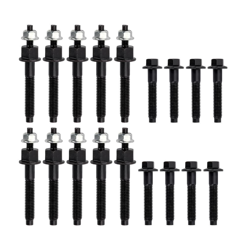 RASTP- Exhaust Manifold Bolt Set For 2009 to 2018 Chrysler Dodge Jeep Ram 5.7L & 6.4L V8 Engines RS-CR1855