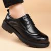 Модные черные мужские кожаные туфли для торжеств, классический ретро-стиль, универсальный, для повседневного отдыха, для деловых вечеринок, элегантные и красивые туфли для взрослых