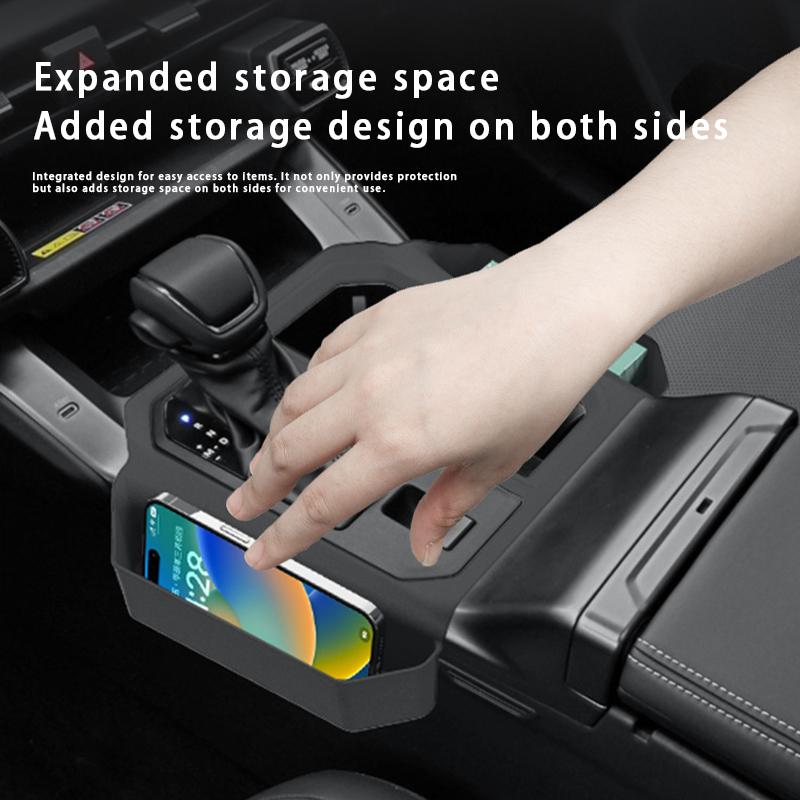 Center Console Gear Shift Storage Box ABS Car Gear Shift Protective Storage Tray Accessories For Toyota RAV4 Wildlander 2026