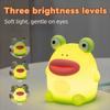 Cute Silicone Frog Night Lamp Timing Bedside Table Lamp Dimmable Nursery Nightlight  for Kids
