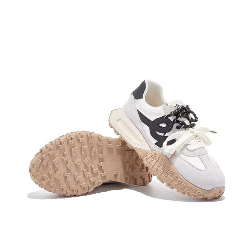 2025 шнуровка клей плоский каблук ретро стиль Гонконг мода повседневная обувь тренд платформа ниша низкий верх обувь Форрест Гамп