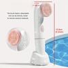 2-in-1 Electric Face Cleansing Brush With MassageBlackhead Remover, Silicone Cleaner For Facial Skin Care