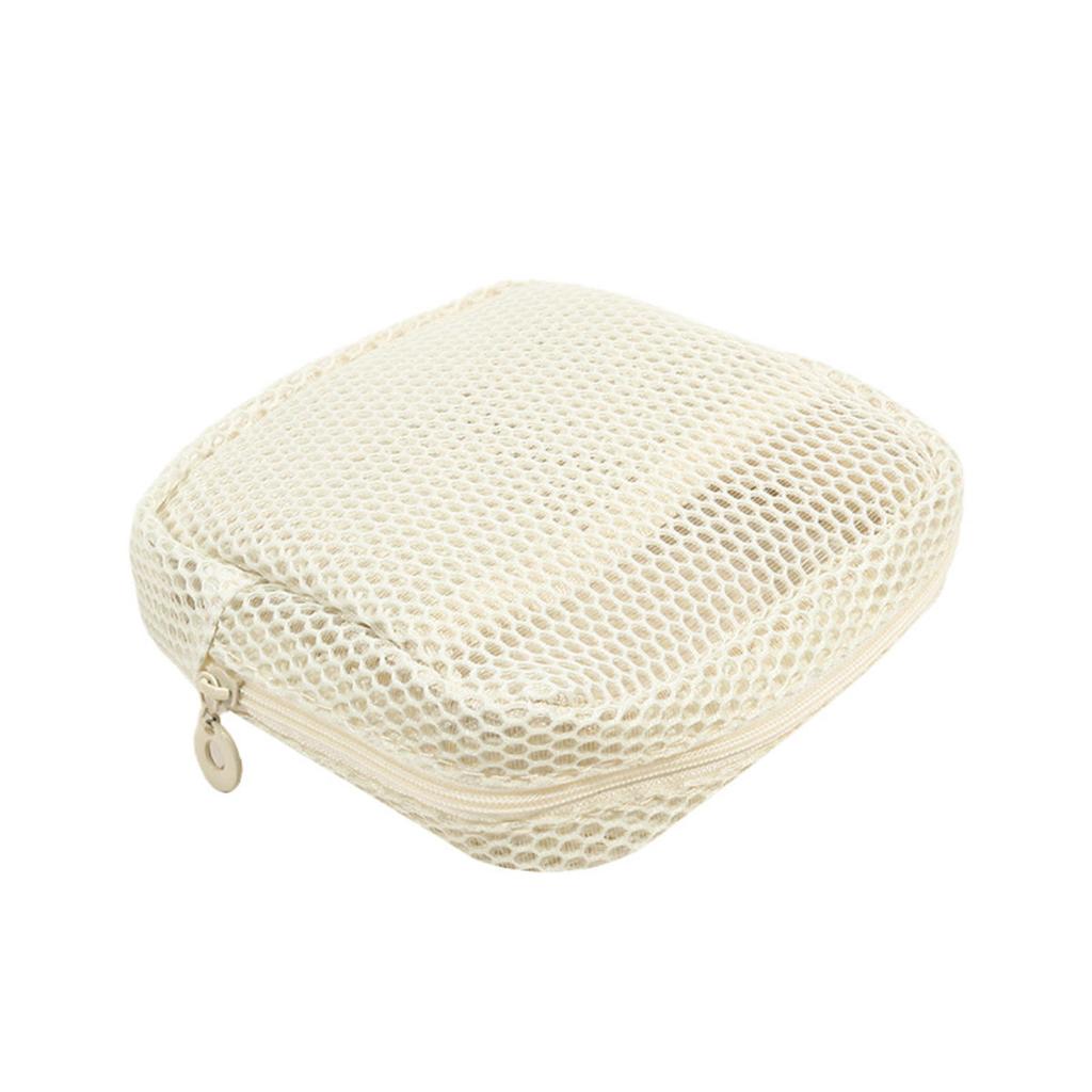 Портативная сетчатая косметичка для губной помады, сумка для хранения ключей, квадратный кошелек на молнии карамельного цвета, держатель для гигиенических салфеток
