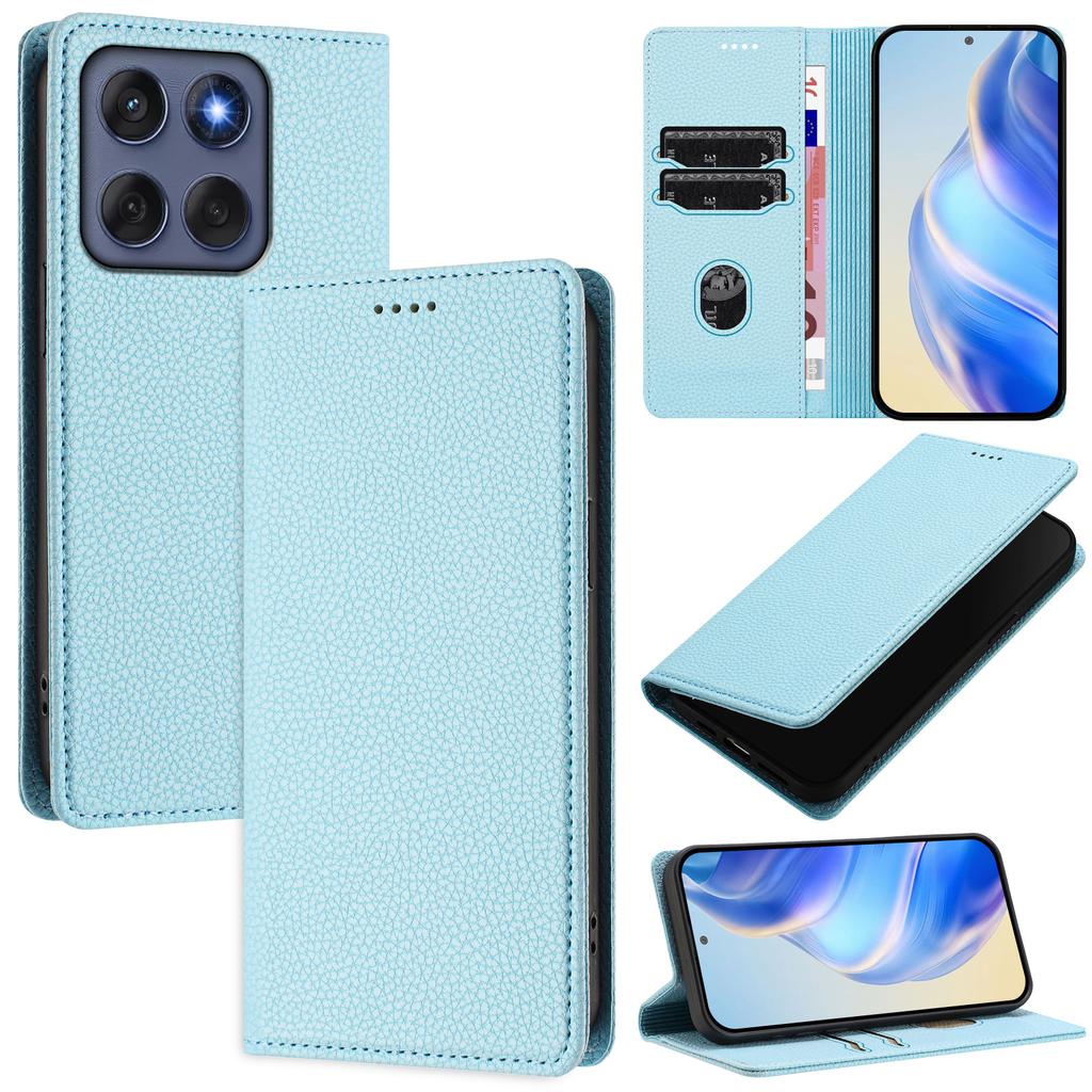 For Motorola Edge 60 Fusion 5G Wallet Case RFID Blocking Litchi Texture Leather Mobile Cover