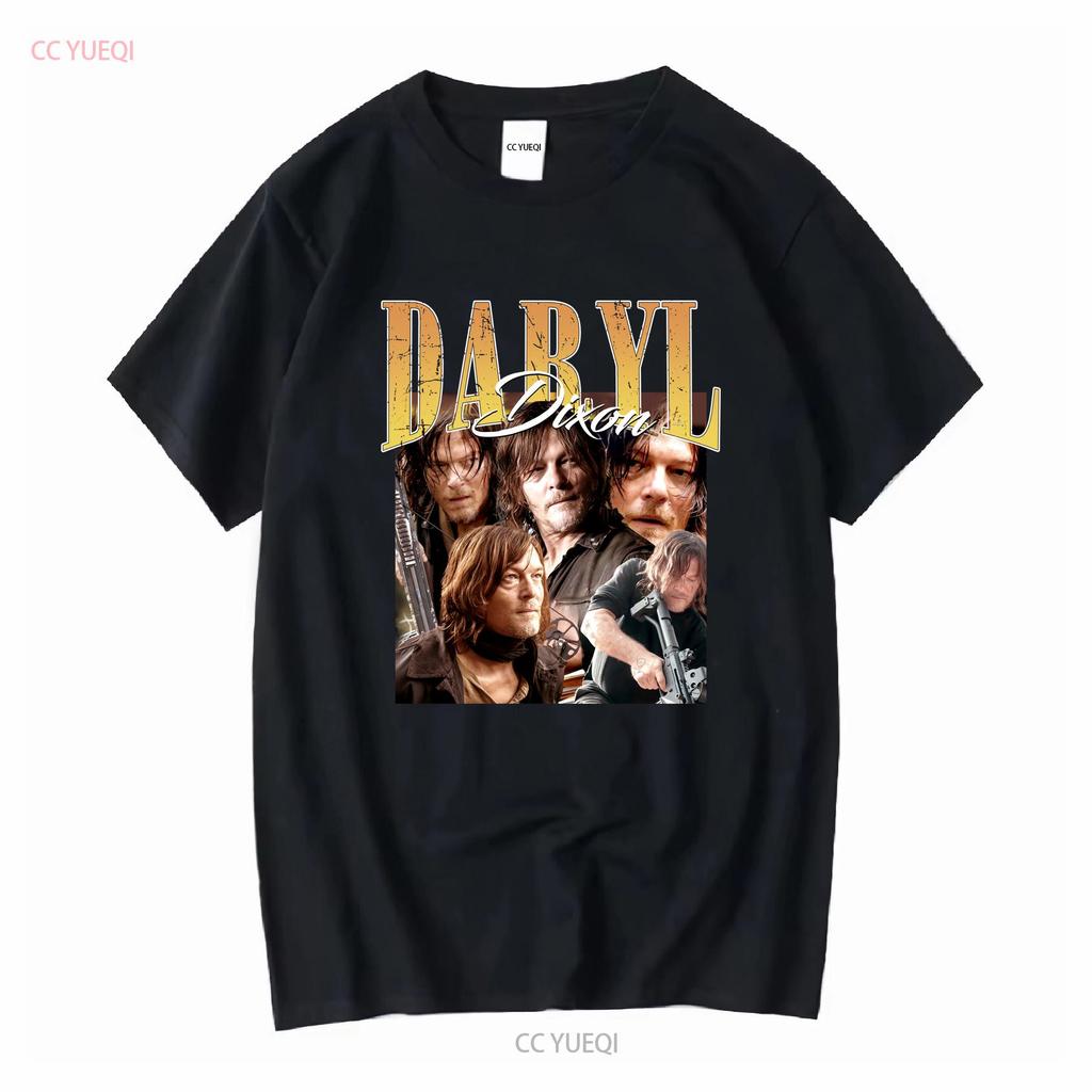 Limited Daryl Dixon T Shirt NorUnisex Reedus Oversize GEE long or short sleeves vintage Washed streetwear Comfortable Casual