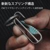 KM03 Keychain Titanium Belt Carabiner Keychain Key Chain with Key Ring Belt Clip Titanium Key Simple Lightweight Waterproof Corrosion Resistant Silver