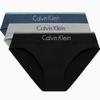 Ck Eye-Catching Jacquard Comfortable Ribbed High Elasticity Bikini Briefs Three-Pack Women Underwear QP2563ODEV