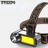 Led Headlamp All-in-one Light Outdoor Home Usb Rechargeable Headwear Torch Cob Strong Light Headlamp