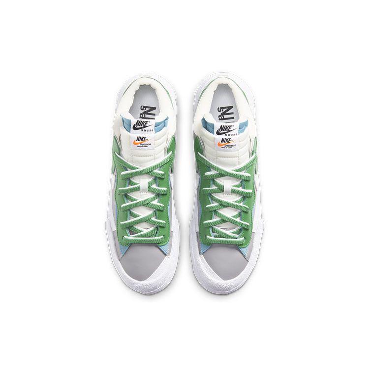 Sacai x Nike Blazer Low Classic Green Унисекс Кроссовки Средне-серый Белый DD1877-001
