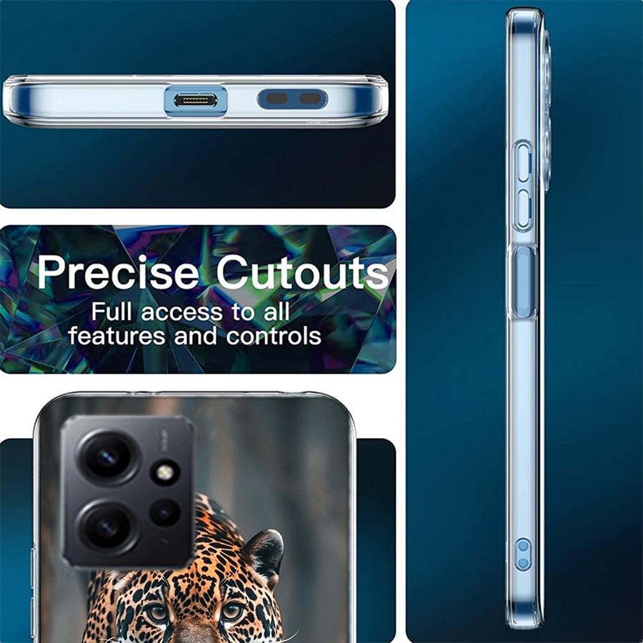 Majestic leopard Phone Case For Redmi 12 13C 12C 15C 9 10 10C Note 13 Pro Plus 14 15 Pro 9T 9C 9A TPU Soft Cover Clear Cell Case