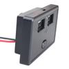 Двойное USB-зарядное устройство для автомобиля Розетка 4,8 А Выход для зарядки телефона Адаптер питания Подходит для Мотоцикла Лодки Морского транспорта Грузовика Квадроцикла Автодома