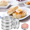 Double Rolled Durable Metal Kitchen Baking Tool Bread Cake Mold Tart Ring Muffin Ring Bakeware