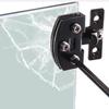 652F Frameless Shower Door Hinges Glass Door Hinge Furniture Wine Cabinet Glass Clamps Replacement Parts Wear-resistant