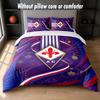 Fiorentina FC Design Bed Bedding Set 1 Duvet Cover + 2 Pillowcases Soft Breathable Household Bed Linens