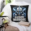 Glasgow Warriors Icon Square Pillowcase Pillow Cover Polyester Cushion Zip Decorative Comfort Throw Pillow for Home Living Room