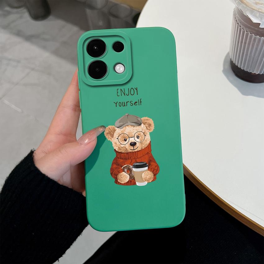 Чехол для телефона Oppo A5 A5X K13 Realme 9 8 5 7 10 Pro Plus, милый узор с мишкой Тедди, мягкий силикон, профессиональная противоскользящая защитная оболочка, чехол для Oppo