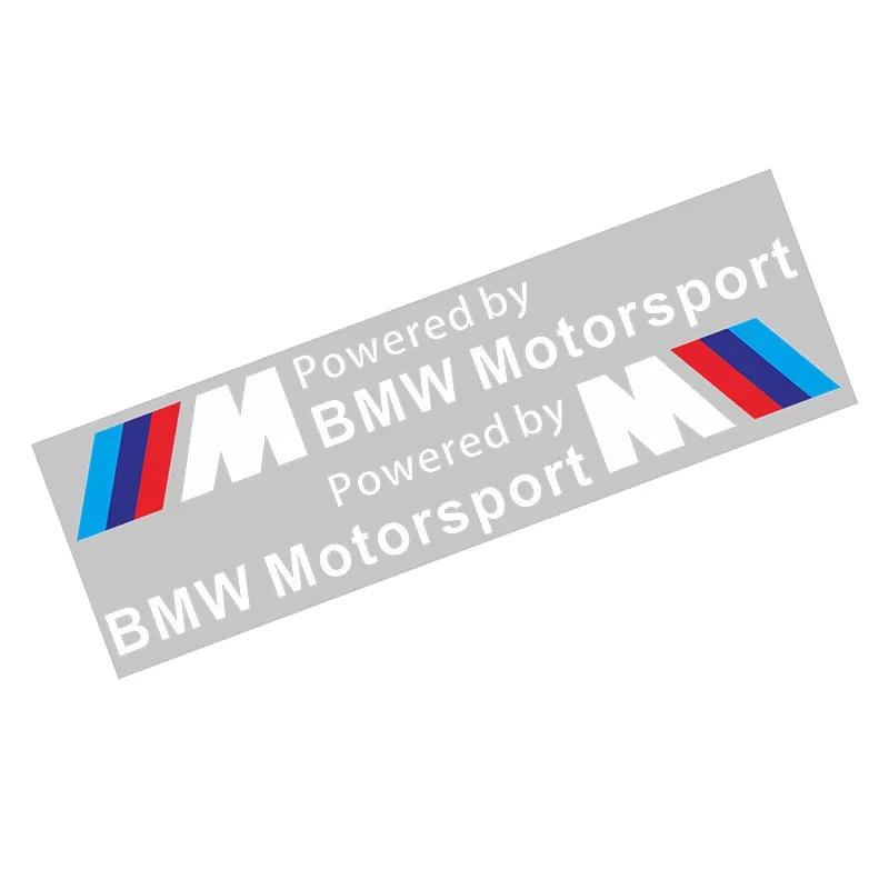 2 шт. Наклейка M Motorsport Светоотражающая наклейка на боковую дверь автомобиля Для BMW X1 X3 X5 X6 M3 M5 M6 E46 E39 E90 E60 E36 Стайлинг автомобиля