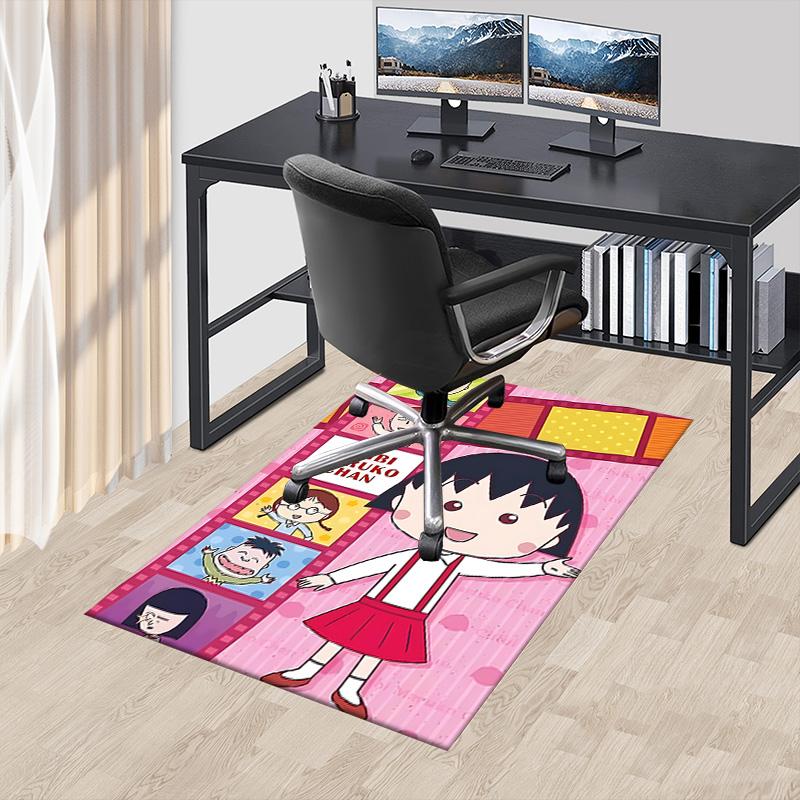 1pc Chibi Maruko Chan Adventures Carpet for Playroom Bedroom Living Room Sofa Home Decor,kids Game Area Rug Non-slip Floor Mat Y72816