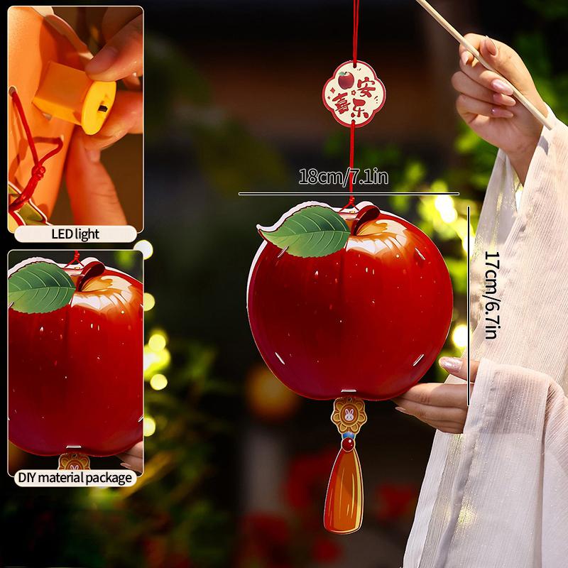 Mid-Autumn Festival Lanterns Diy Palace Lanterns Material Package Hand-Held Flower Lanterns Party Atmosphere Glowing Props Gifts