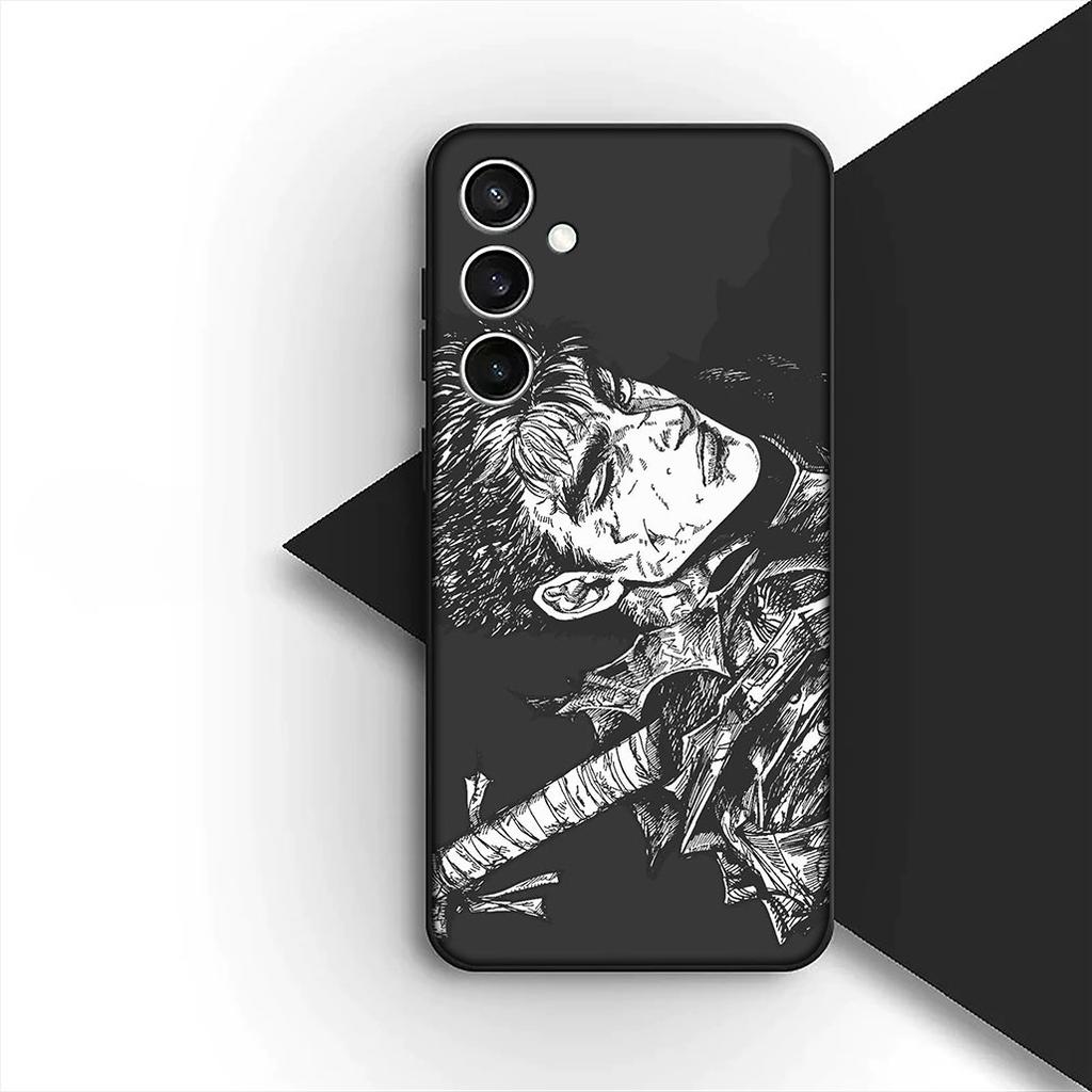 Мультяшный чехол из силикона с изображением Гатса из Берсерка для Apple iPhone 16 14 15 Plus 11 Pro Max 16E ProMax + 15Plus 16+ 14+ Чехол для телефона
