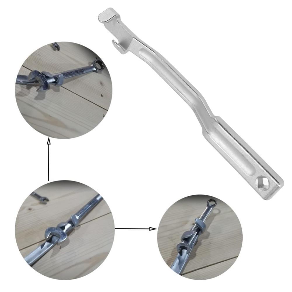 Sturdy Wrench Extension Tool Silver Wrench Multiplier Bar Durable Wrench Extender Bar Auto Repair