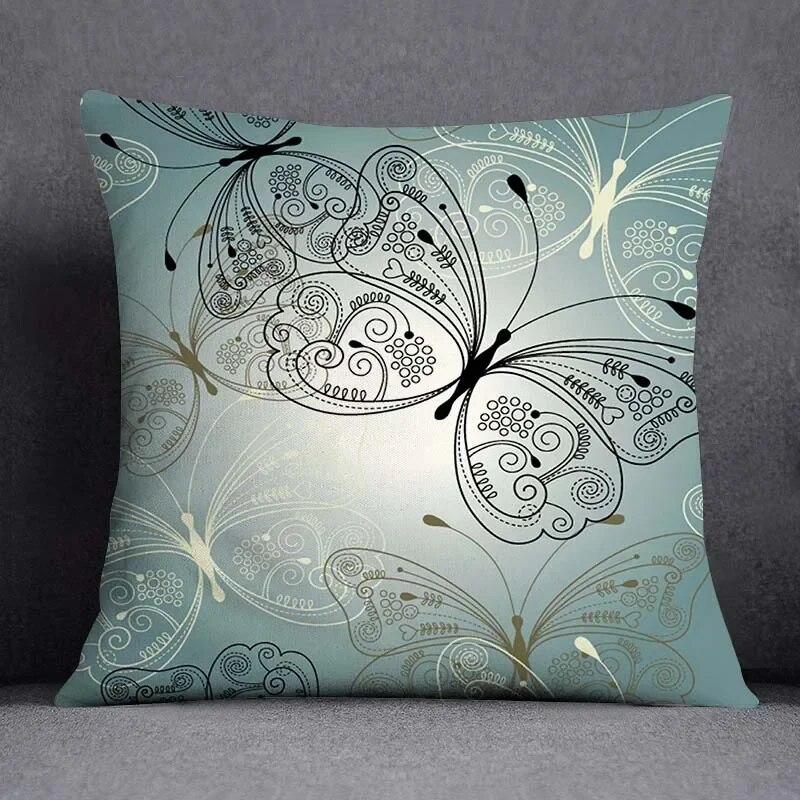 Ретро бабочка квадратная наволочка украшение для дома и офиса наволочка