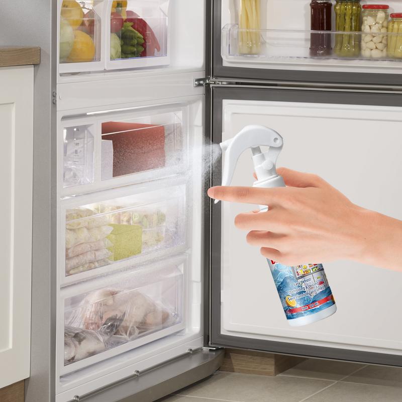 Freezer Frost Remover Freezer Spray Cleaner Deices And Cleans Eco-Friendly Food-Grade Cleaner 120ml Effective Cleaner For