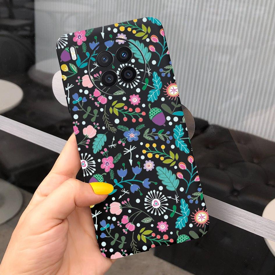 Чехол с подсолнухом для Honor 50 Lite Чехол на телефон Huawei Nova 8i Модный Расписной Мягкий Задний Чехол Для Honor50 Lite Nova8i Capa