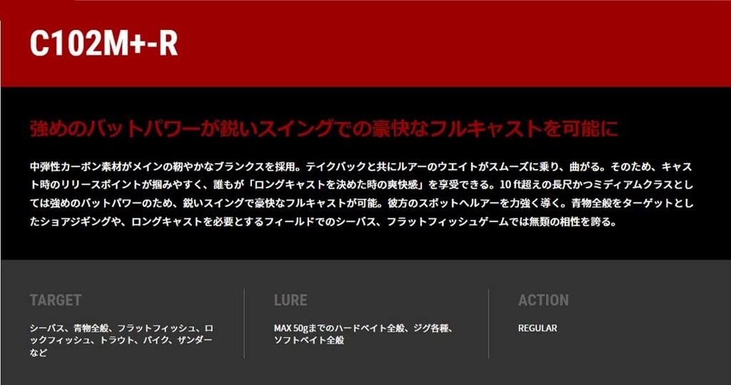 tailwalk Многоцелевое удилище CRIMSON C102M+-R