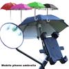 1 набор держатель для мобильного телефона, зонт-локомотив, водонепроницаемый, портативный, мини-зонт, сплав, солнцезащитный козырек, велосипедный зонт для езды
