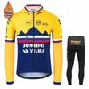 Fleece Thermal Cycling Set Winter Bike Jersey Pants Road Mountain Biking Outdoor Sports Unisex