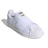 adidas Оригинальные кроссовки Superstar Slip-On с низким верхом Унисекс кроссовки Белые GZ8398