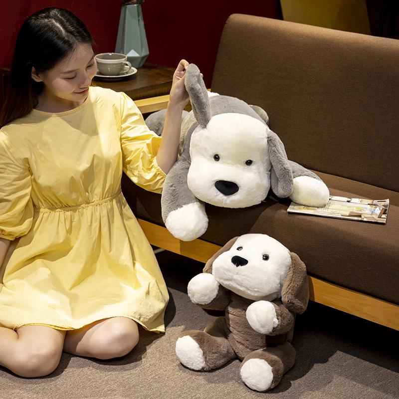 Мягкая Милая Подушка-Плед в Виде Собаки Плюшевая Игрушка Кукла Кукла Щенок Собака Детская Успокаивающая Тряпичная Кукла Подарок на День Рождения