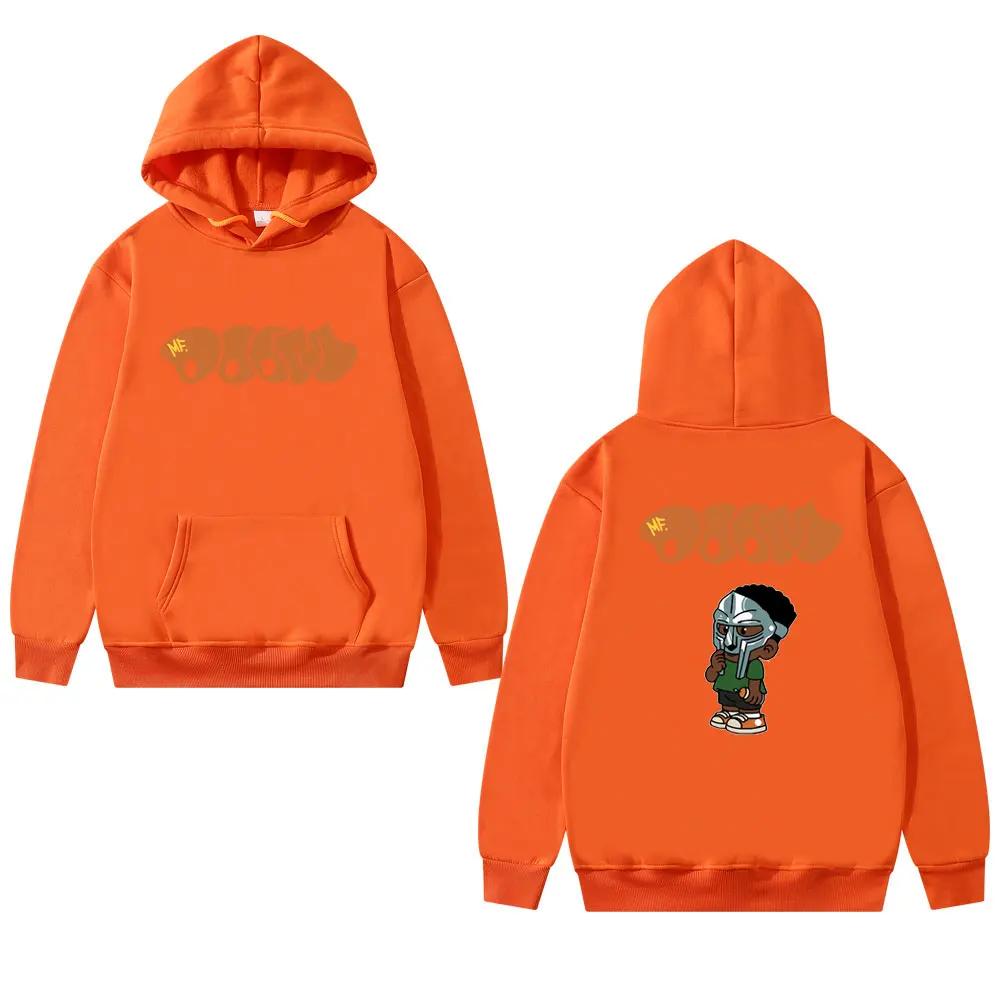 Rapper Singer Mf Doom Madlib Madvillain Graphic Print Hoodie Men Women Fashion Hip Hop Vintage Sweatshirt Male Oversized Hoodies