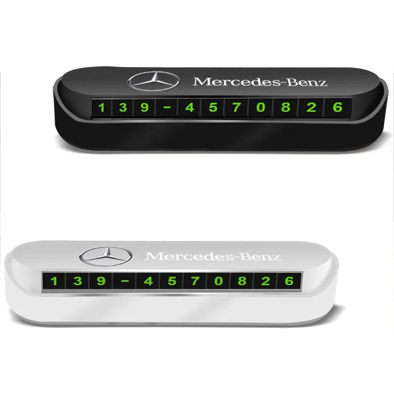 OLV5 1Pcs New Car Temporary Parking Card Plate Badge Car Stickers For Mercedes Benz GLE63 CLS63 GLC63 W204 W205 C63 W212 W213