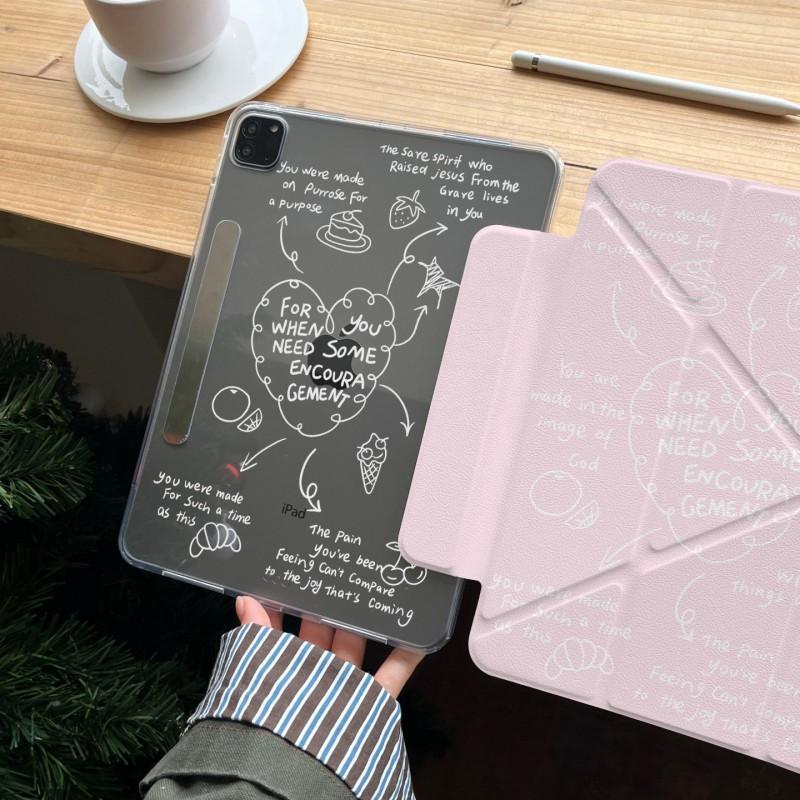 Pink Heart IPad Case With Stand Function Magnetic Detachable Cover Pro Mini Air