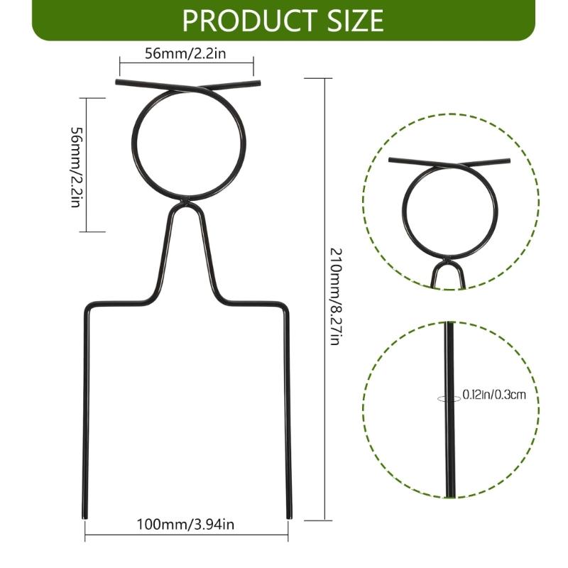 Hose Guide Stakes with Sharpened Ground Spikes Durable Welded Construction Prevents Kinks Fit for Garden Farm Greenhouse