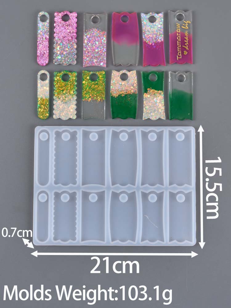 Аксессуары для стакана-тамблера Силиконовая форма DIY Подвеска для ювелирных изделий Изготовление поделок Эпоксидная смола 40 унций Тамблер Именная бирка Формы для литья Домашний декор