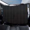 Car Rear Partition Curtain Detachable Privacy Sunshade Curtain for Travel Camping Nap Night Automotive Interior Accessories
