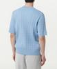 MUSINSA STANDARD Cable Crew Neck Short Sleeve Knit [Sky Blue]