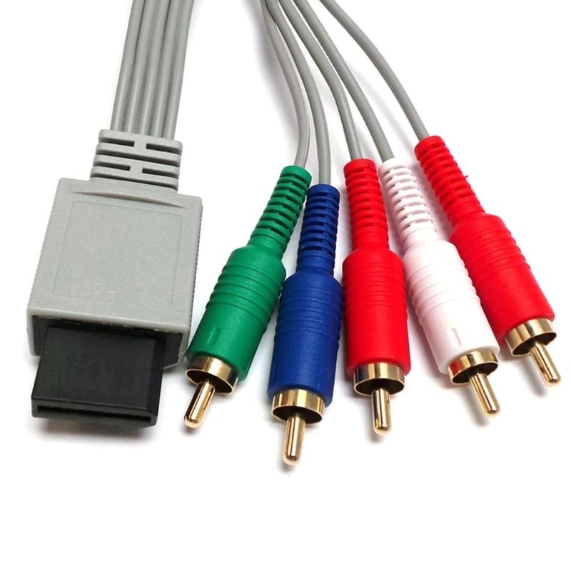 1,8 м / 5,9 фута 1080/720P HDTV Аудио-Видео AV-Кабель 5 RCA Шнур Высококачественный Компонентный Провод для Игровой Консоли Wii