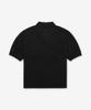SAINT LAURENT Wool Polo Short Sleeve Knit - Black / 821733Y77As1000