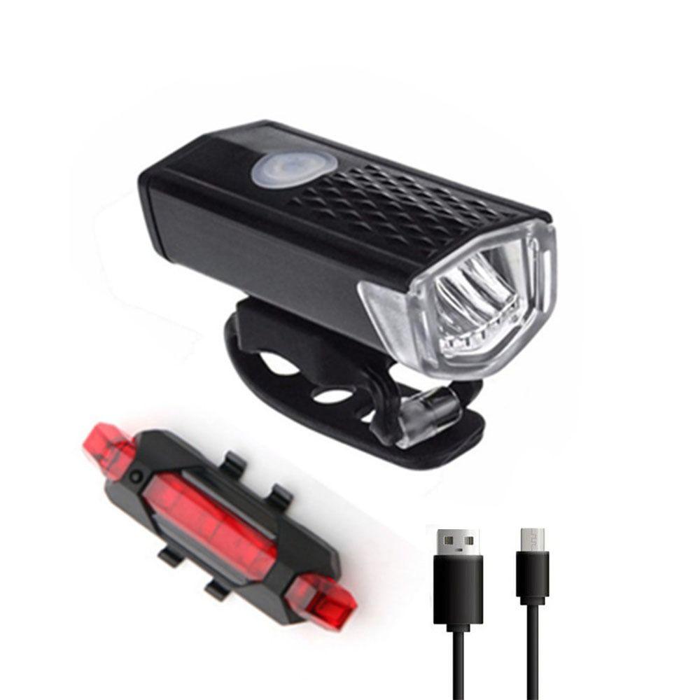 2 шт./компл. USB перезаряжаемые велосипедные фонари легко устанавливаются MTB передний задний фонарь для ночной езды