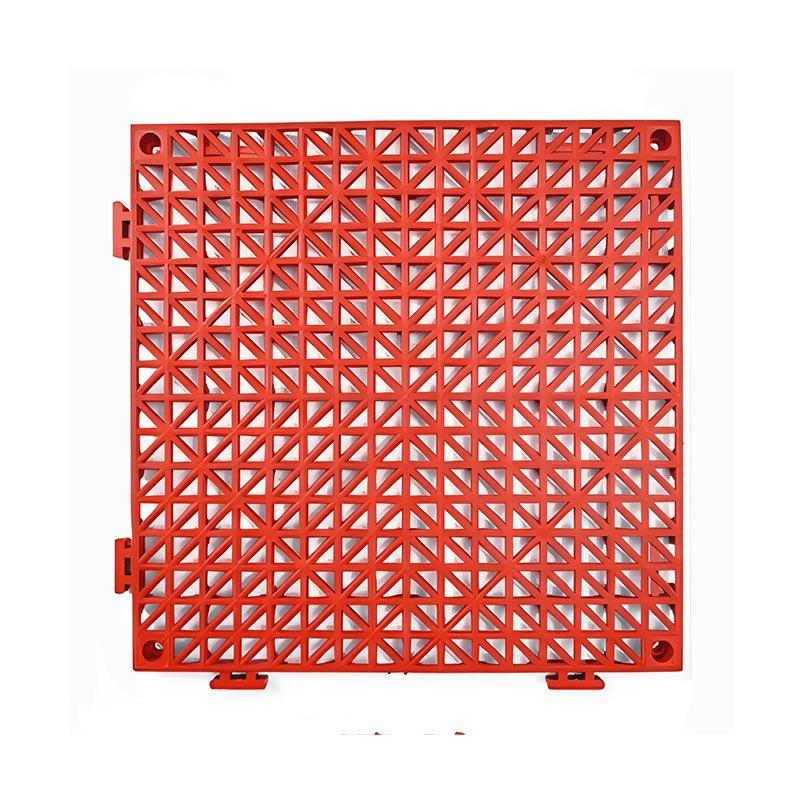 PVC Interlocking Anti-Slip Floor Mat for Shower, Kitchen, Bathroom, Toilet, Pool - Water-Permeable and Hollow Design