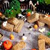 M-Современный-Для кукольного домика Совместимый 12 шт. Мини-тюки сена- Маленький декоративный набор соломенных тюков для вечеринок в западном стиле, Осенний декор
