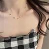 Новая Девушка Цветное Бусины Ожерелье Женщины Сладкая и Универсальная Цепочка на Ключицы Дофаминовые Аксессуары Ожерелье Женщины Цепочка на Ключицы