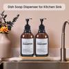 500 мл дозатор для жидкого мыла многоразовый пустой шампунь кондиционер гель для душа контейнер с этикеткой/стойка/поднос для ванной комнаты кухни