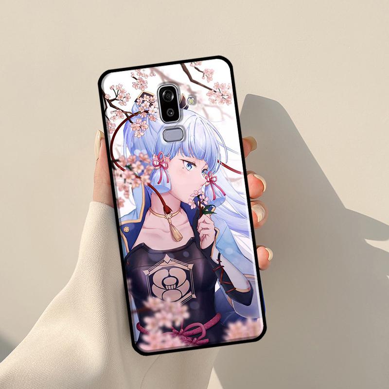 Камисато Аяка Genshin ударный чехол для Samsung Galaxy J4 J6 Plus 2018 A6 A7 A8 A9 J8 J1 2016 A3 A5 J3 J7 J5 2017 чехол