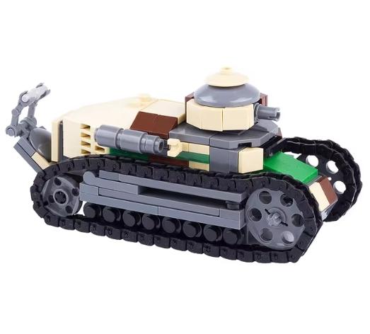 Военный США Франция Великобритания Бронированная машина MOC Конструктор Фигурка солдата Танк Орудийная тележка Пушка Медицинский грузовик Транспортная игрушка K33